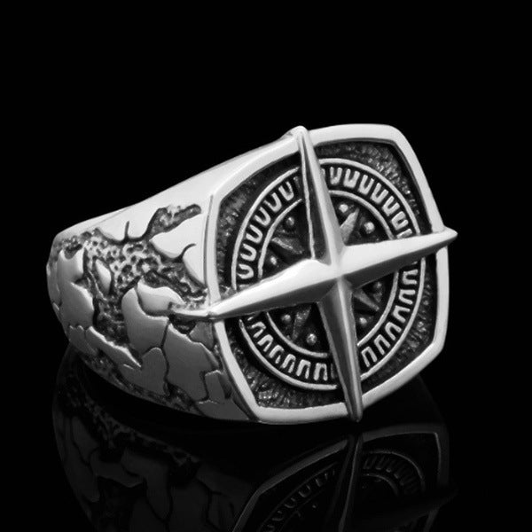 Alloy Compass Ring