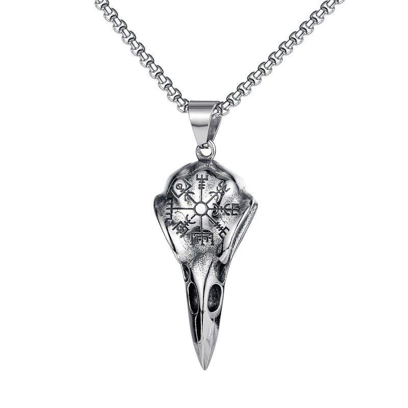 Huginn's Raven Skull Necklace