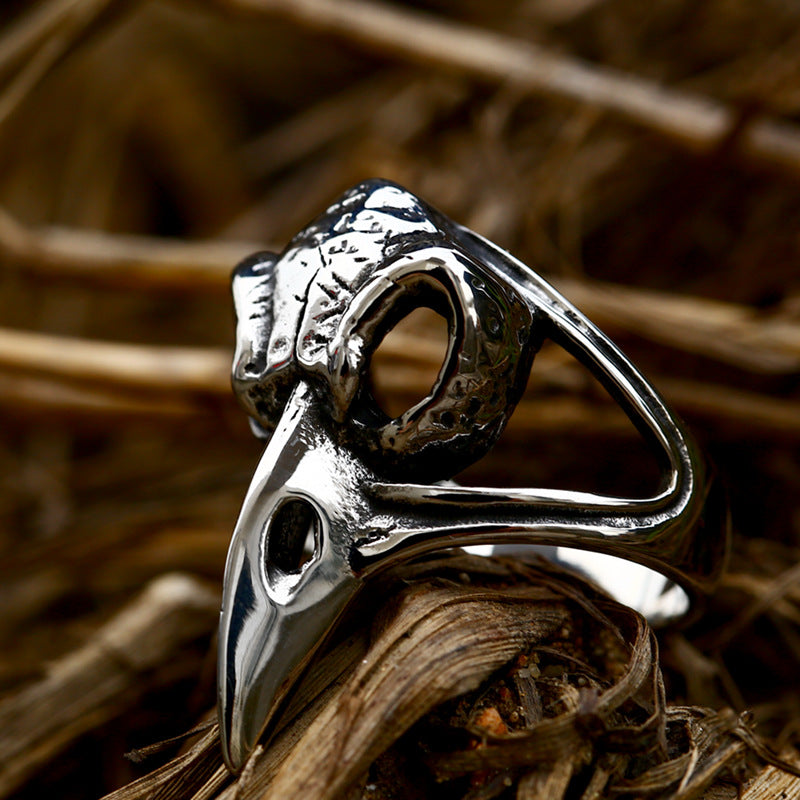 Crow Skull Ring