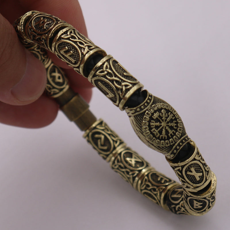 Odin's Runestone Compass Bracelet